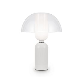 Настольный светильник Maytoni Memory MOD177TL-01W, арматура белая, профиль стекло прозрачное - фото 1