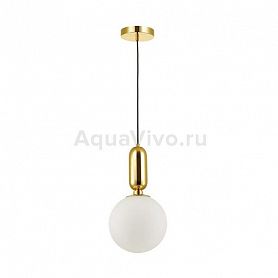 Подвесной светильник Odeon Light Okia 4669/1, арматура цвет золото, плафон/абажур стекло, цвет белый - фото 1