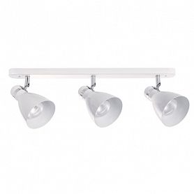 Спот Arte Lamp Mercoled A5049PL-3WH, арматура белая / хром, плафоны металл белый, 58х17 см - фото 1