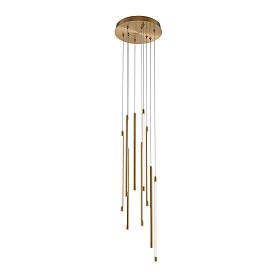 Подвесной светильник Maytoni Light stick MOD236PL-L54BS3K, арматура латунь, плафон акрил белый - фото 1