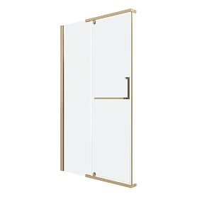 Душевая дверь Grossman Pragma 100.K33.03.120.32.00 120х195, стекло прозрачное, профиль золото сатин - фото 1