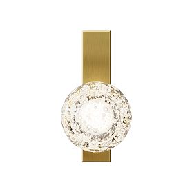 Бра Maytoni Lunella MOD470WL-01BS, арматура латунь, профиль стекло прозрачное - фото 1