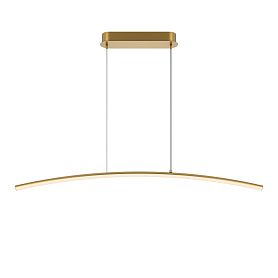 Подвесной светильник Maytoni Curve MOD243PL-L18BSK, арматура латунь, плафон силикон белый - фото 1