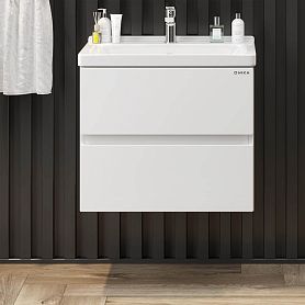 Тумба под раковину Оника Эвада 70, подвесная, цвет белый - фото 1