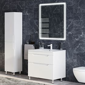 Мебель для ванной Corozo Юта 85, напольная, цвет белый - фото 1