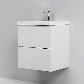 Тумба под раковину AM.PM Gem 50 подвесная, цвет белый глянец - фото 1