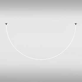 Подвесной светильник Maytoni Tau MOD146PL-L40B3K, арматура черная, профиль силикон белый - фото 1