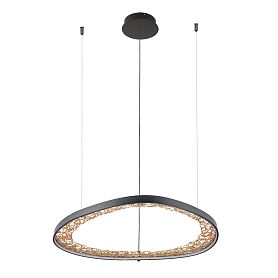 Подвесная люстра Arte Lamp Cinta A1847SP-46BK, арматура черная, плафон силикон белый - фото 1