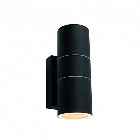 Архитектурная подсветка Arte Lamp Mistero A3302AL-2BK, арматура черная, плафон металл черный, 6х11 см - фото 1