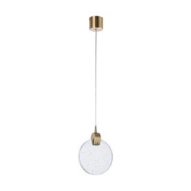 Подвесной светильник Arte Lamp Planet A1801SP-3PB, арматура латунь, плафон хрусталь прозрачный - фото 1