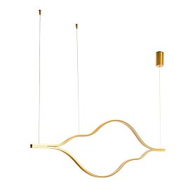 Подвесная люстра Arte Lamp Odyssey A2911SP-34GO, арматура золото, плафон акрил белый - фото 1
