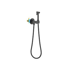 Гигиенический душ Акватек Оберон AQ1024MB, со встраиваемым смесителем, цвет черный матовый - фото 1