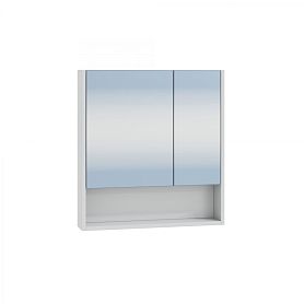 Шкаф-зеркало Санта Сити 60, цвет белый - фото 1