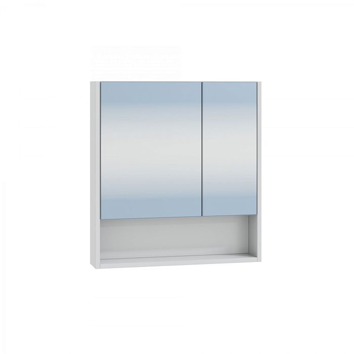 Шкаф-зеркало Санта Сити 60, цвет белый