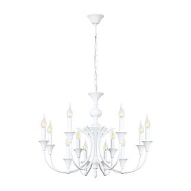 Подвесная люстра Arte Lamp Collinetta A4094LM-12WH, арматура белая    - фото 1