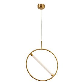 Подвесной светильник Arte Lamp Dolores A2565SP-1PB, арматура латунь, плафон акрил белый - фото 1