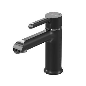 Смеситель Grossman Alba 510.K35.06.100/210 для раковины, цвет хром / черный - фото 1