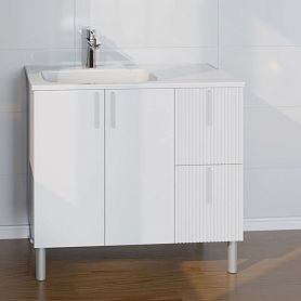 Тумба под раковину Санта Вега 90, напольная, цвет белый - фото 1