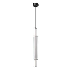 Подвесной светильник Arte Lamp Rigla A6840SP-12CL, арматура черная, плафон стекло прозрачное - фото 1
