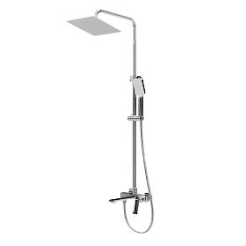 Душевая стойка Grossman Cosmo 500.K35.02.100, с верхним душем, смесителем, цвет хром глянцевый - фото 1