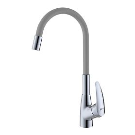 Смеситель Lemark Linara LM0415C-Gray для кухни, цвет хром / серый - фото 1