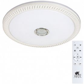 Потолочный светильник Arte Lamp Monile A2674PL-72WH, арматура белая, плафон акрил белый, 50х50 см - фото 1