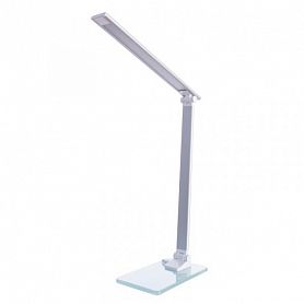 Офисная настольная лампа Arte Lamp Spillo A1116LT-1WH, арматура цвет белый, плафон/абажур пластик, цвет белый - фото 1