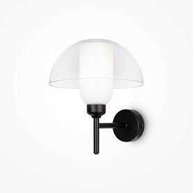 Бра Maytoni Memory MOD177WL-01B, арматура черная, профиль стекло прозрачное - фото 1