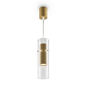 Подвесной светильник Maytoni Dynamics MOD326PL-01MG, арматура матовое золото, плафон стекло прозрачное - фото 1