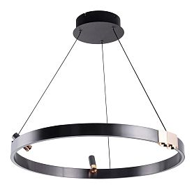 Подвесная люстра Arte Lamp Cesare A1993SP-30BK, арматура черный, плафон пластик акрил белый - фото 1