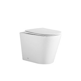 Унитаз JOKI Herba T JK0153033 приставной, безободковый, смыв Торнадо, с сиденьем микролифт, цвет белый - фото 1