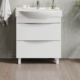 Тумба под раковину Оника Навиа 80, напольная, цвет белый - фото 1