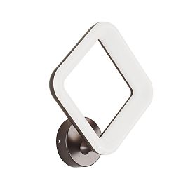 Бра Citilux Паркер CL225B415, арматура коричневая, плафоны полимер белый / коричневый - фото 1