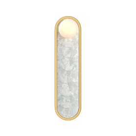 Бра Maytoni Perlamour MOD473WL-L25BSK, арматура латунь, профиль стекло белое - фото 1