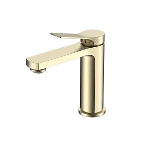 Смеситель Vincea Arco VBF-4AR01BG для раковины, цвет брашированное золото - фото 1