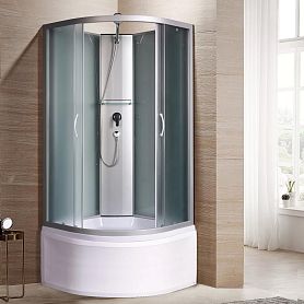 Душевая кабина River Nara Light Б/К 90/44 МТ 90x90, стекло матовое, профиль хром матовый, без крыши - фото 1
