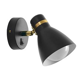 Спот Arte Lamp Fafnir A5047AP-1BK, арматура черная, плафон металл черный - фото 1
