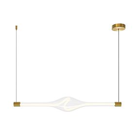 Подвесной светильник Maytoni Loop MOD290PL-L23BS3K, арматура латунь, профиль стекло прозрачное - фото 1