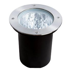 Тротуарный светильник Arte Lamp Piazza A6013IN-1SS, арматура матовое серебро, плафон стекло прозрачное - фото 1
