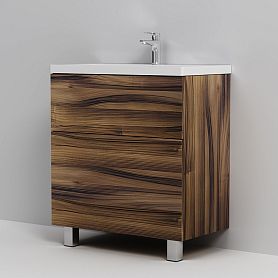 Тумба под раковину AM.PM Gem 75 напольная, 2 ящика, цвет орех - фото 1