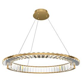 Подвесной светильник Maytoni Krone P097PL-L36BS3K1, арматура латунь, профиль хрусталь прозрачный - фото 1