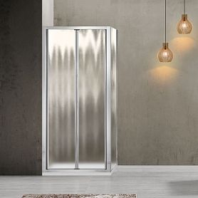 Душевой уголок Vincea Garda VSR-1G2 80x90, стекло шиншилла, профиль хром - фото 1