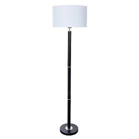 Торшер Arte Lamp Robert A5029PN-1SS, арматура матовое серебро, плафон ткань белая - фото 1