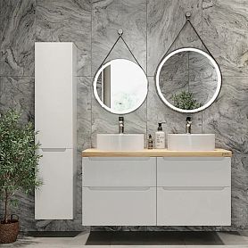 Мебель для ванной Jorno Wood 120, цвет белый - фото 1