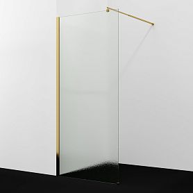 Душевая перегородка WasserKRAFT Rur 30W44PG-TXG 100x200, стекло текстурное, профиль золото глянцевое - фото 1
