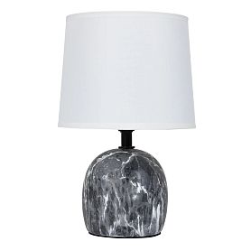 Декоративная настольная лампа Arte Lamp Titawin A5022LT-1GY, арматура серый, плафон ткань белая - фото 1