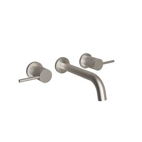 Смеситель Vincea Groove VBFW-4G1BN для раковины, встраиваемый, цвет брашированный никель - фото 1