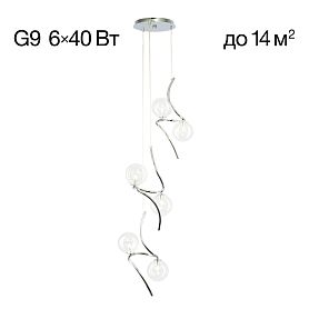 Подвесной светильник Citilux Vansa CL206061, арматура хром, плафоны стекло прозрачное - фото 1