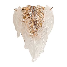 Настенный светильник Arte Lamp Lilly A4070AP-2GO, арматура золото, плафон стекло белое - фото 1
