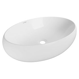 Раковина Mixline Wave Comfort 60x40 накладная, цвет белый - фото 1